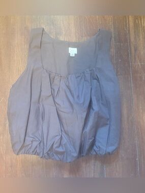 A new day Bubble Hem Top - Brown - Small